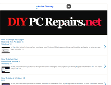 Tablet Screenshot of diypcrepairs.net